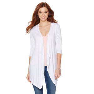 Rhonda Shear AHH Comfort Wrap With Lace Yoke Top